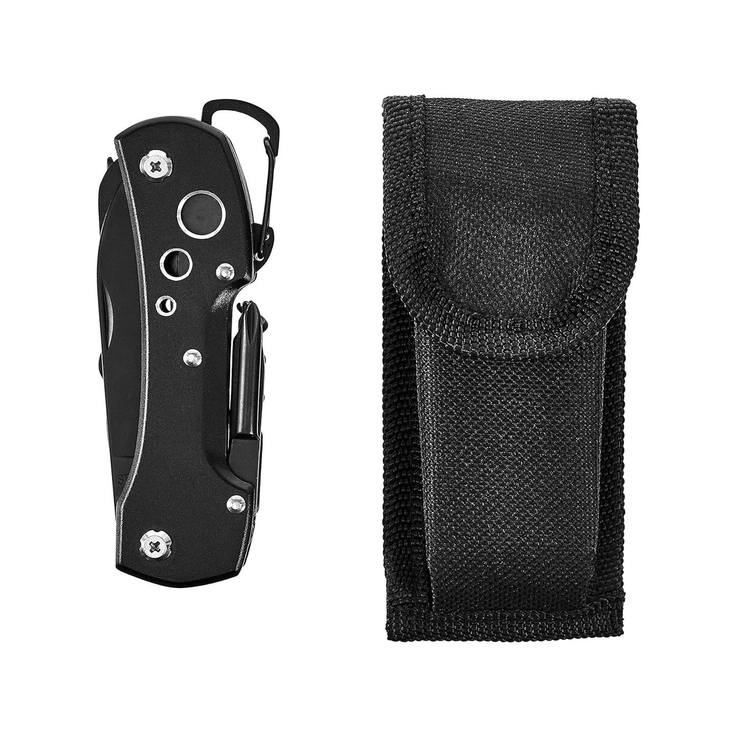 15-in-1 Multi-Tool Pocket Knife with Nylon Sheath
