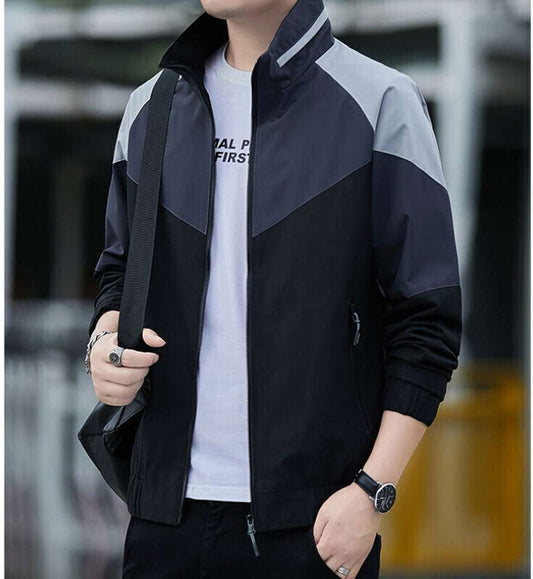 Men Solid Casual Jacket